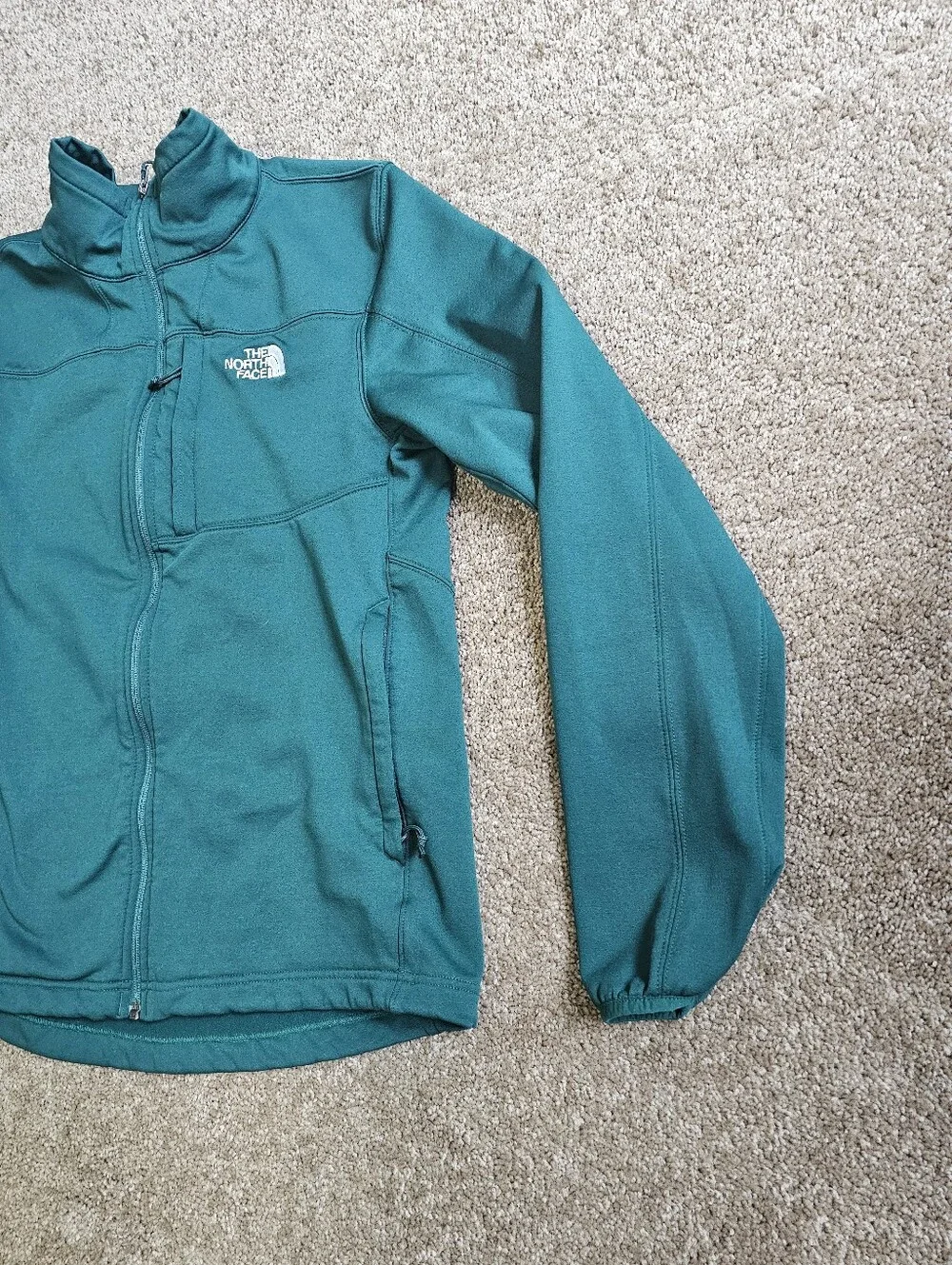 The North Face Men's Teal Lightweight Full-Zip Jacket Size M